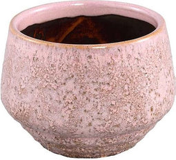 PTMD Merty Ronde Bloempot - H9 x Ø12 cm - Keramiek - Roze