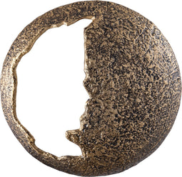 PTMD Merve Gold casted alu half open wall panel round S