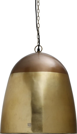 PTMD Mervin Ronde Hanglamp - H43 x Ø41 cm - Ijzer - Koper