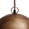 PTMD Mervin Ronde Hanglamp - H43 x Ø41 cm - Ijzer - Koper