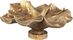 PTMD Meryla Gold Poly Flower Candle Holder