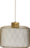 PTMD Mesh Ronde Hanglamp - H30 x Ø48 cm - Ijzer - Goud