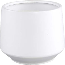 PTMD Mexa Ronde Bloempot - H15,5 x Ø19 cm - Keramiek - Wit