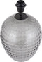 PTMD Mexim Grey Smoked Glass Lampbase Round