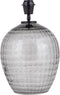PTMD Mexim Grey Smoked Glass Lampbase Round