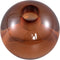 PTMD Mezzi Dark Brown Glass Ball Candleholder Round