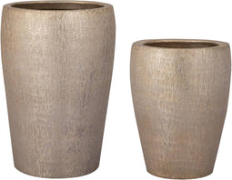 PTMD Mialee Champagne Aluminum Pot Round Small SV2