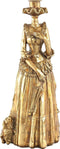 PTMD Michelle Kandelaar Vrouw - 12 x 12 x 30 cm - Poly - Goud