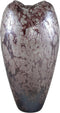 PTMD Michellee Purple Solid Glass Vase Round Smoke L