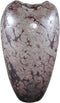 PTMD Michellee Purple Solid Glass Vase Round Smoke S
