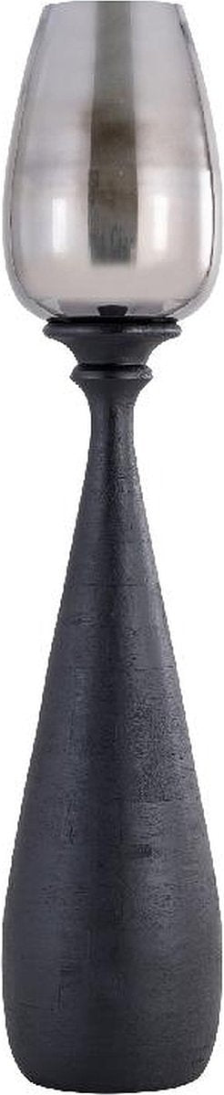 PTMD Midi Black Mango Wood Stormlight Smoke Glass M