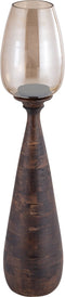 PTMD Midi Brown Mango Wood Stormlight Luster Glass M
