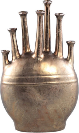 PTMD Mikko Bronze Glazed Ceramic Multiple Flower Pot S