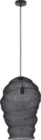 PTMD Miko Black Iron Wired Hanging Lamp See Through L