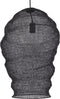 PTMD Miko Black Iron Wired Hanging Lamp See Through L