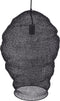 PTMD Miko Black Iron Wired Hanging Lamp See Through L