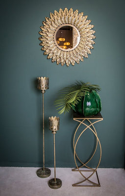 PTMD Milana Kandealar - 16 x 16 x 80 cm - Ijzer - Goud