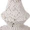 PTMD Milley Cream cotton macrame hanging lamp 6 layers