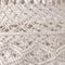 PTMD Milley Cream Cotton Macrame Hanging Lamp Round
