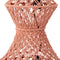 PTMD Milley Orange cotton macrame hanging lamp 3 layers