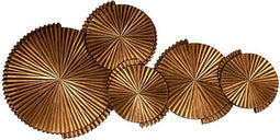 PTMD Minox Wanddecoratie - 90 x 4 x 120 cm - MDF - Goud