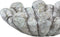 PTMD Minter Grey Cement Bowl Organic Oval L