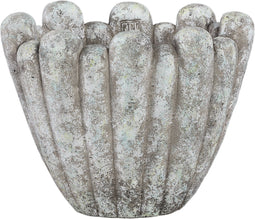 PTMD Minter Grey Cement Pot Organic Shape Oval High M