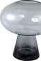 PTMD Minty Grey Glass Vase Round On Foot L