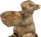 PTMD Miro Gold Polyresin Mouse Candle Holder S