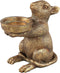 PTMD Miro Gold Polyresin Mouse Candle Holder S