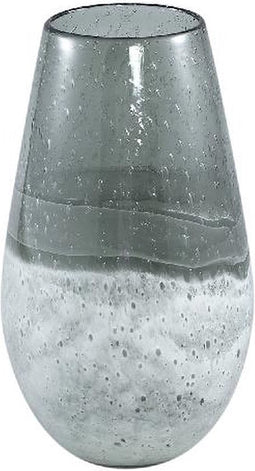 PTMD Mist Vaas - 16 x 16 x 28 cm - Glas - Grijs