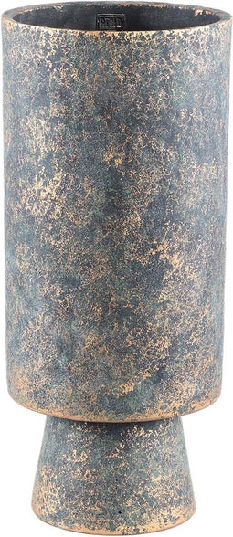 PTMD Mister Black Cement Pot Rough Color Round High L