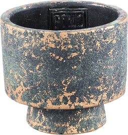 PTMD Mister Bloempot - 9 x 9 x 8 cm - Cement - Zwart