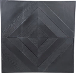 PTMD Mixa Black Iron And Veneer Mix Wall Panel Rectangl