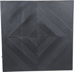 PTMD Mixa Black Iron And Veneer Mix Wall Panel Rectangl