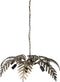 PTMD Moira Gold Metal Hanging Lamp Palm Leaf Wide
