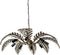 PTMD Moira Gold Metal Hanging Lamp Palm Leaf Wide