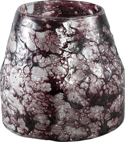 PTMD Moize Ronde Vaas - 25 x 25 x 25 cm - Glas - Paars