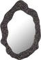 PTMD Morina Black Alu Mirror Organic Oval Shape