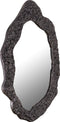 PTMD Morina Black Alu Mirror Organic Oval Shape