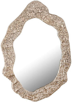 PTMD Morina Champagne Alu Mirror Organic Oval Shape