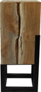 PTMD Moyra Vierkante Zuil - 25 x 25 x 60 cm - Hout - Naturel