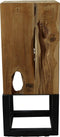 PTMD Moyra Vierkante Zuil - 25 x 25 x 60 cm - Hout - Naturel