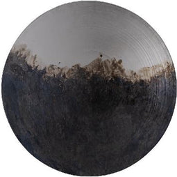 PTMD Mykelti Silver Iron Round Bowl And Wallpanel S