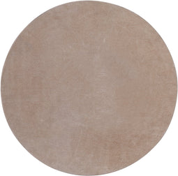 PTMD Nabdia Taupe Suede Round Bowl And Wall Panel M