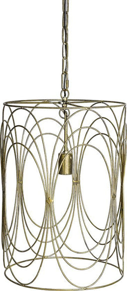 PTMD Nadia Hanglamp - 35 x 35 x 58 cm - Ijzer - Goud - Goud