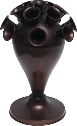 PTMD Nadine Hoge Vaas - 28 x 28 x 46 cm - Ijzer - Koper