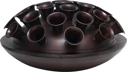 PTMD Nadine Lage Vaas - 45 x 45 x 24 cm - Ijzer - Koper