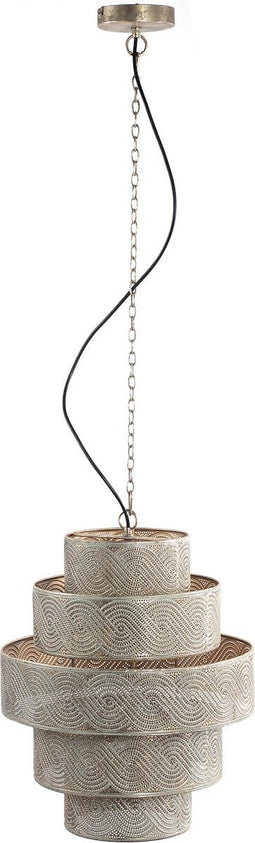 PTMD Narinde Gold Iron Hanging Lamp Swirl Pattern Layer