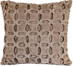 PTMD Nasim Cream Cotton Cusion Square Pattern Square L